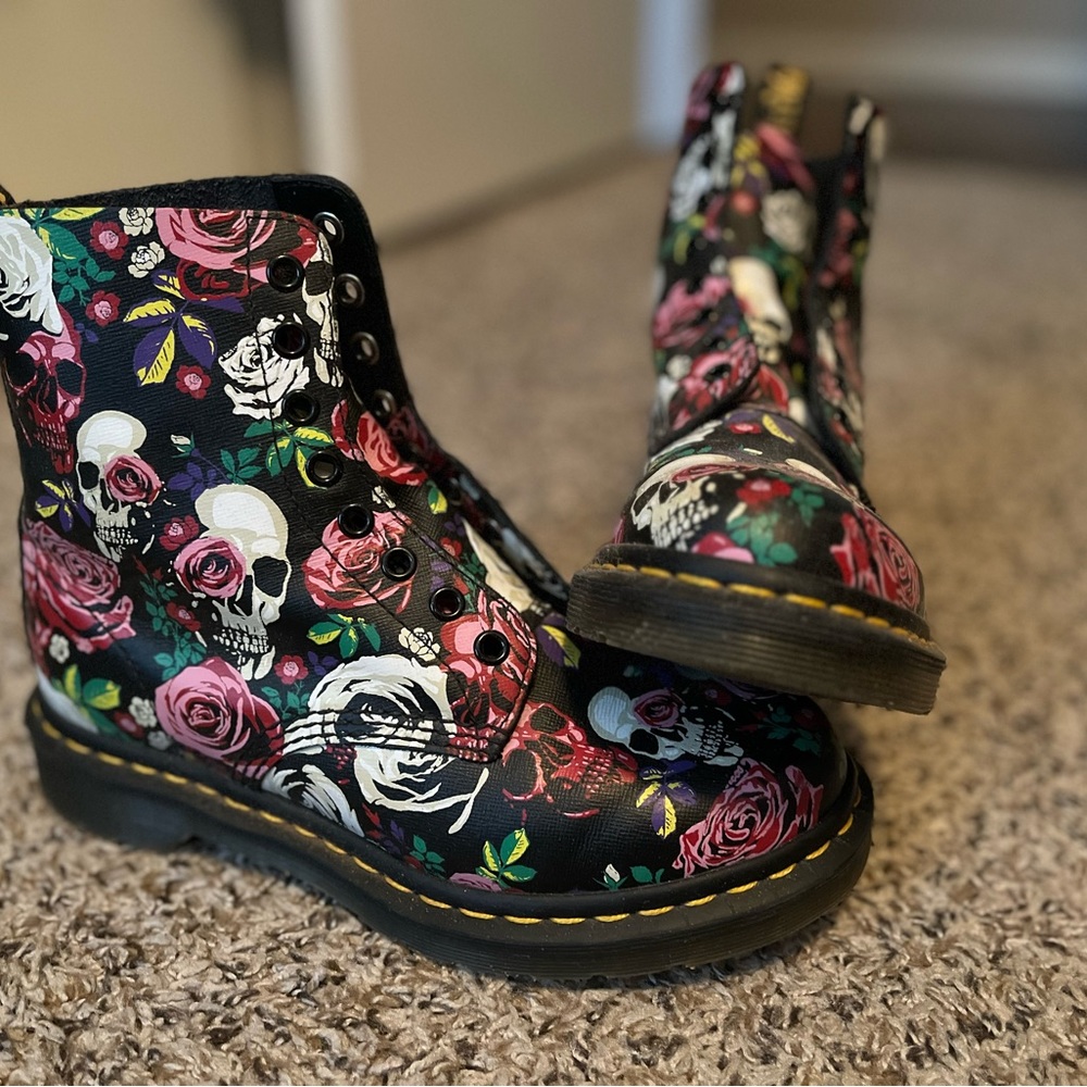 Skull & Floral Dr. Martens
